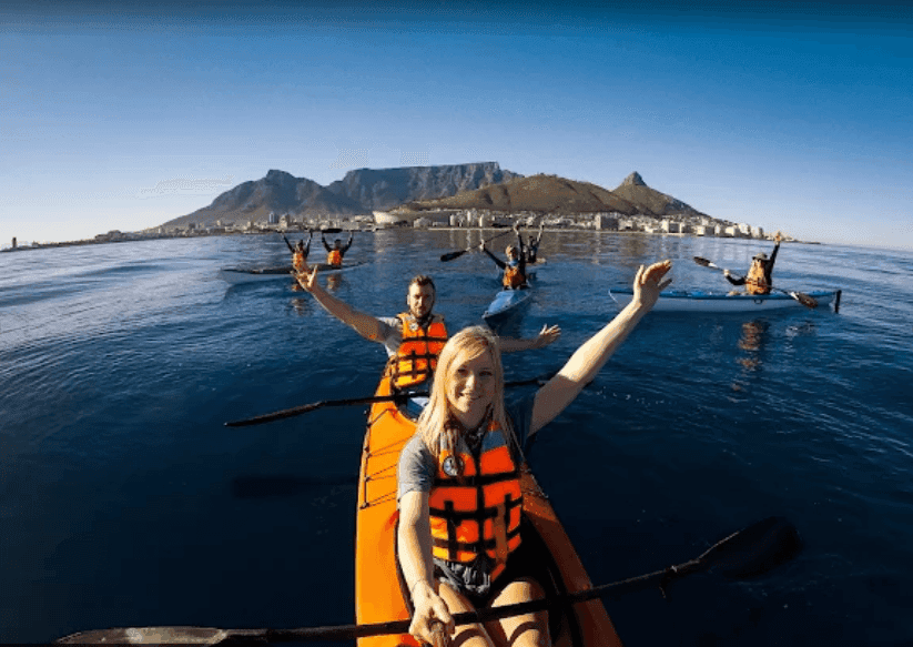 Kayaking at the Cape Town Waterfront